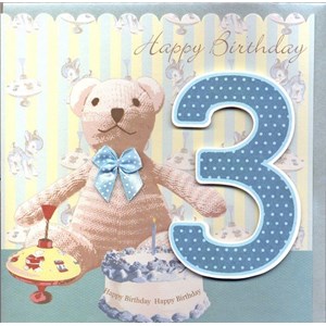 Tallkort, 3 år, Gutt