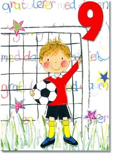 Tallkort,  9 år, gutt