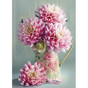 "Dahlias in Jug"