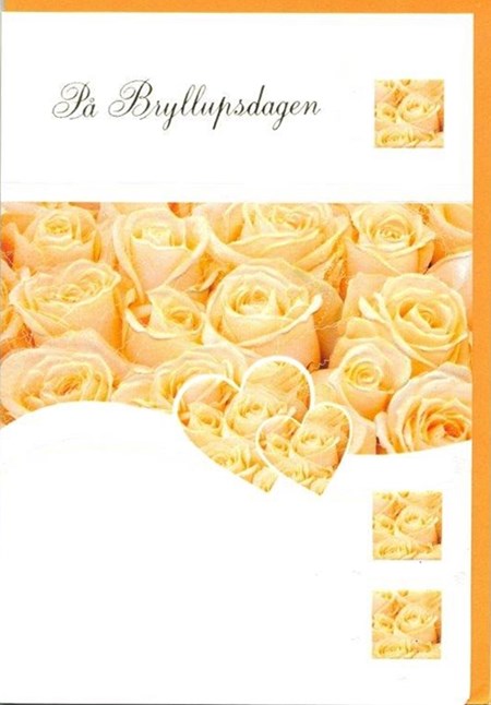 På Bryllupsdagen, orange roser