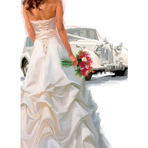 "Wedding Day" Dobbelt bryllupskort EAN 5033085000011