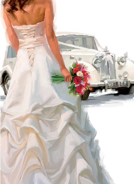 "Wedding Day" Dobbelt bryllupskort EAN 5033085000011