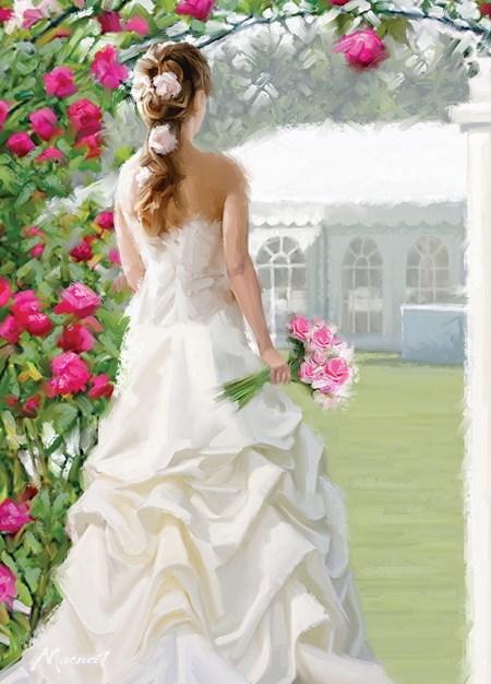 "Bride" Dobbelt bryllupskort