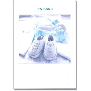 "En sønn", blå sokker og sko