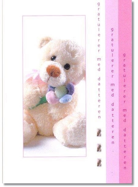 "Gratulerer med datteren", bamse