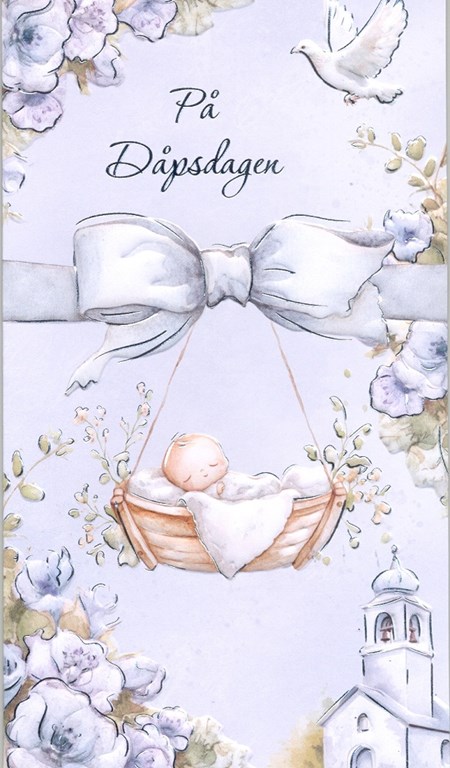 "På Dåpsdagen" Gutt, dobbelt kort EAN7330324100005