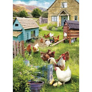 "Hens & Chicks" Dobbelt kort
