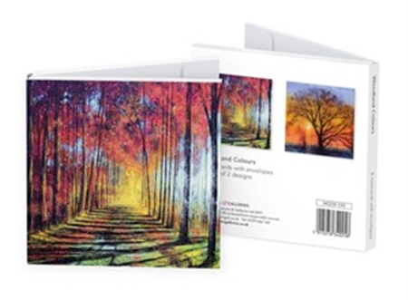 "Woodland Colours" Notecards (8/8), 2 assortert