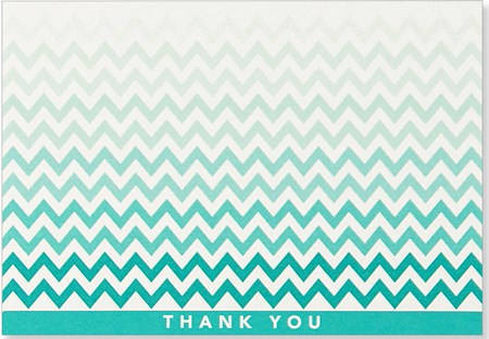 "Chevron" Thank You Note Cards (14/15)