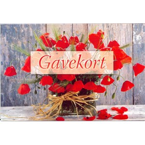 Gavekort, dobbelt m/konvolutt