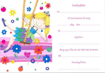 Innbydelse, Jente på huske /8