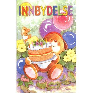 Innbydelse, Bamse, pk. a 5 stk.