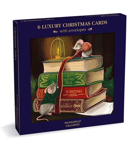 "Christmas Tales" Luxury Christmas Sq Notecards 6/6