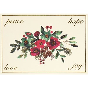 "Winter Blooms & Berries" Small Boxed Christmas Cards 20/21