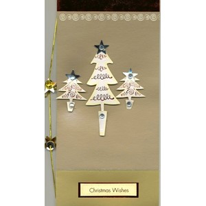 "Trees", 6 Premium Handcrafted Christmas Car