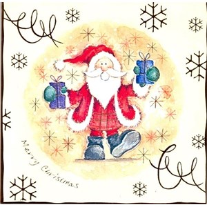 "Santa & Snowman", 10 Christmas Cards, 2 ass