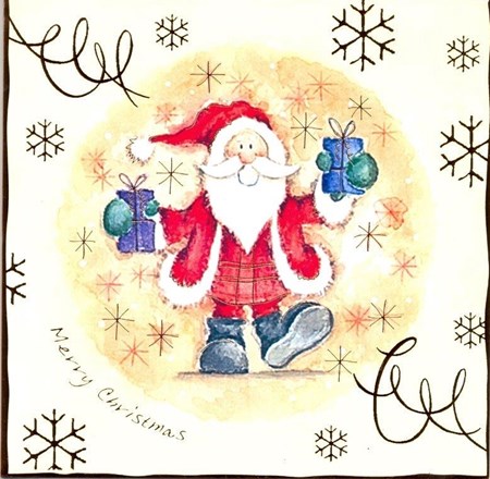 "Santa & Snowman", 10 Christmas Cards, 2 ass