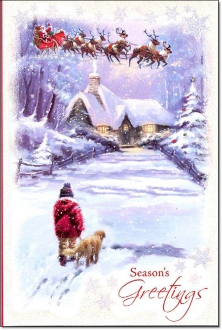 "Village Winter Scene", 10 Luxury Christmas