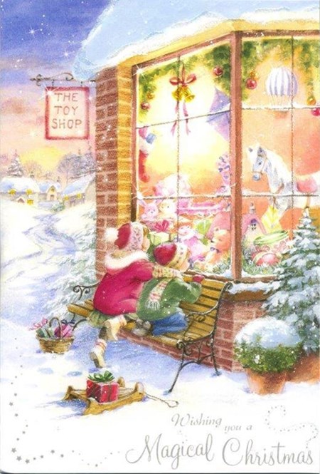 "Toyshop & Village Scenes", 10 Luxury Christ