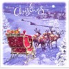 "Santa & Sleigh", 10 Luxury Christmas Card,