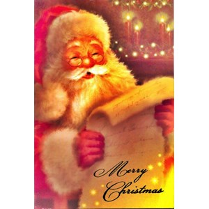 "Traditional Santa", 8 Luxury Christmas Card