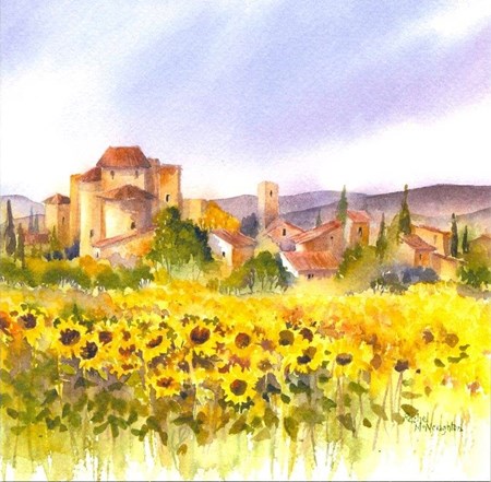 "Sunflower Field", Art by Rachel