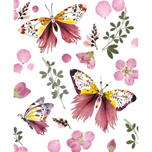 "Wildflower Butterflies by Helen Ahpornsiri" dobbelt kort