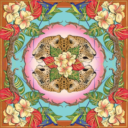 M. Williamson "Leopards & Hummingbirds" dbl kvadratiske kort