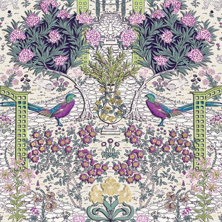 M. Williamson "English Garden" dbl. kvadratiske kort