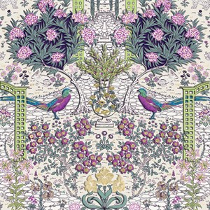M. Williamson "English Garden" dbl. kvadratiske kort