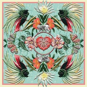 Matt. Williamson "Birds of the Amazon" dbl. kvadratiske kort