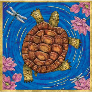 Matthew Williamson "Tranquil Turtle" dbl. kvadratiske kort