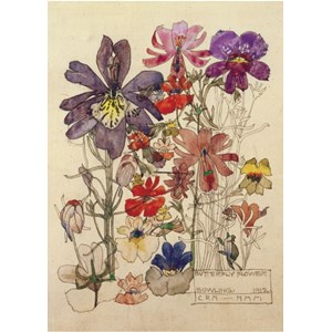 Classics "Mackintosh - Butterfly Flower" dobbelt kort