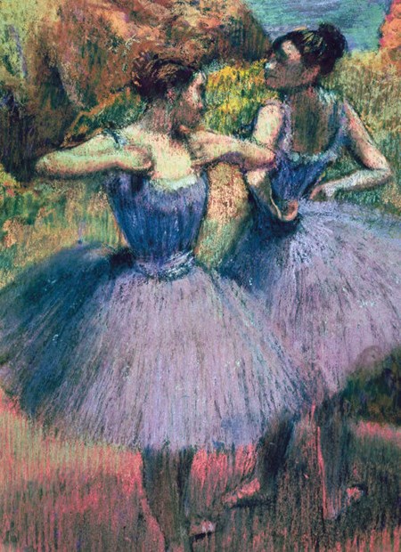 Classics "Edgar Degas - Dancers in Violet" dobbelt kort