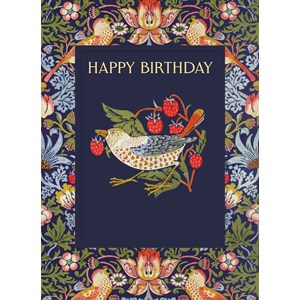 "Strawberry Thief - William Morris" Dobbelt kunstkort