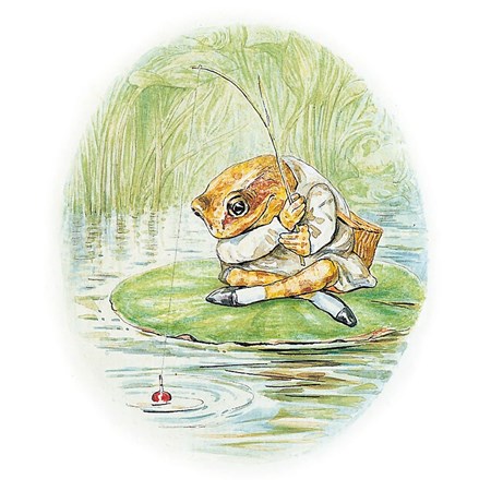 "Mr. Jeremy Fisher" Beatrix Potter Kunst-kort