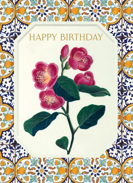 "Fruit and Flowers" Dobbelt kunstkort