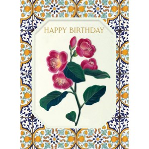 "Fruit and Flowers" Dobbelt kunstkort