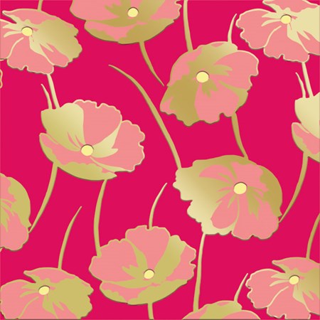 V&A Luxury Format "Poppies", dobbelt kvadratisk kort
