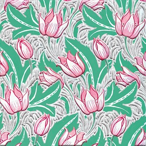 V&A Luxury Format "Tulips", dobbelt kvadratisk kort