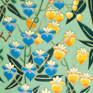 V&A Luxury Format "Heart Flowers" Kvadratisk kort