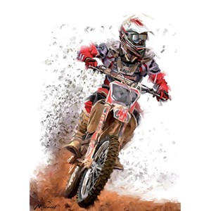 "Motocross" Dobbelt manne-kort