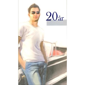 "20 år", Ung mann med bil, dobbelt kort