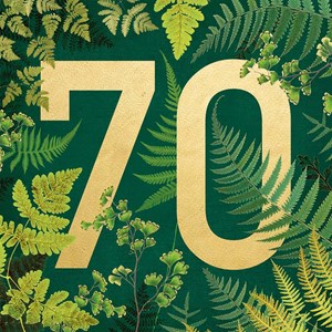 Natural History Museum "Ferns 70" Kvadratisk kort