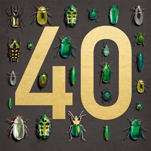 Natural History Museum "Beetles 40" Kvadratisk kort