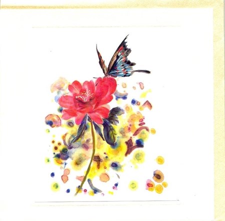 "Blomst og sommerfugl"