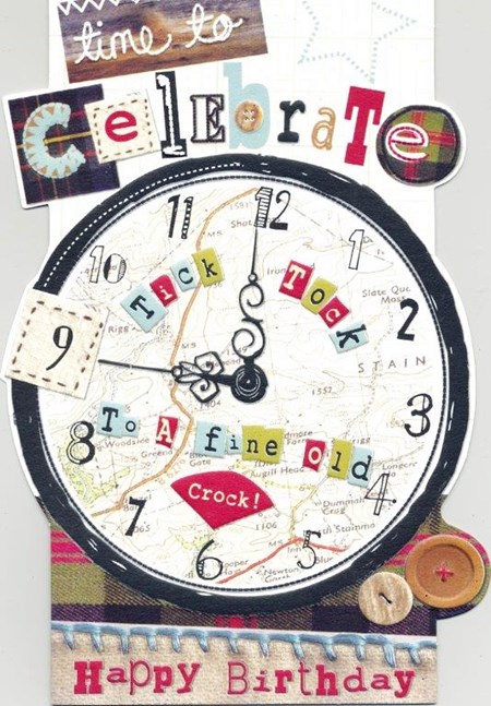 "Clock", Sew & Sew Card