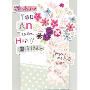 "Vase", Sew & Sew Card