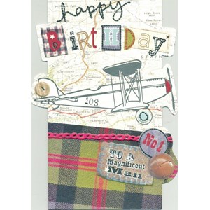 "Plane", Sew & Sew Card