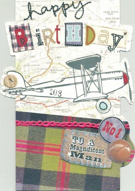 "Plane", Sew & Sew Card
